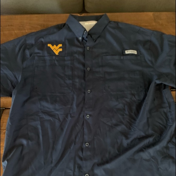 West Virginia Wvu Columbia Pfg Shirt 